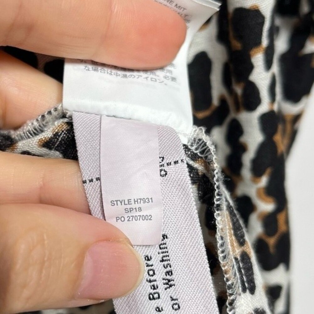 J. Crew Slim Perfect Shirt in Leopard Print 4 - Picture 7 of 11